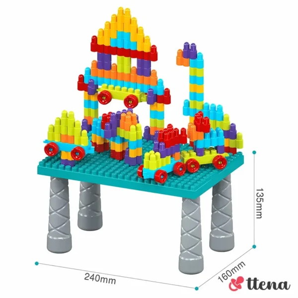 ⁦طاولة بناء المكعبات التعليمية للأطفال - Blocks Table⁩ - الصورة ⁦2⁩