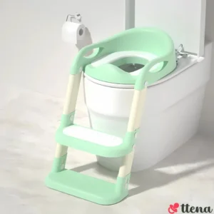 بوتي سلم مستورد للأطفال بقاعدة سوفت مبطنة و موانع إنزلاق - MINT GREEN